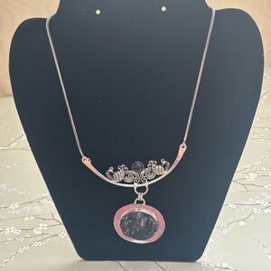 Black Tourmaline black onyx necklace